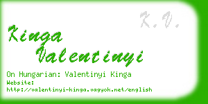 kinga valentinyi business card